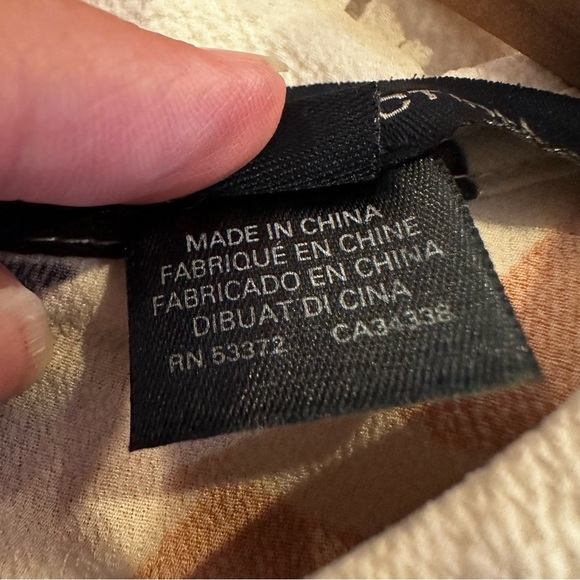 French Connection Vibrant Orange and Black Long Sleeve Dress 6 - Picture 9 of 9